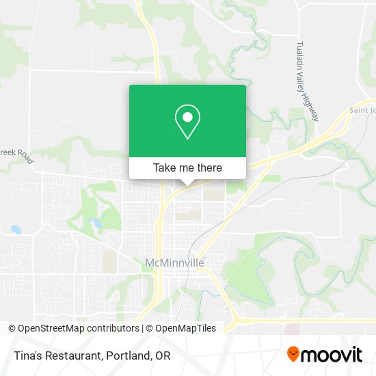 Tina's Restaurant map