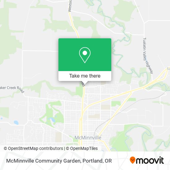McMinnville Community Garden map
