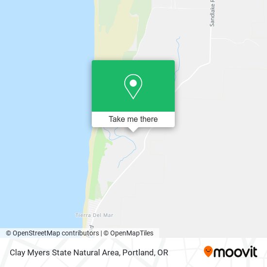 Clay Myers State Natural Area map