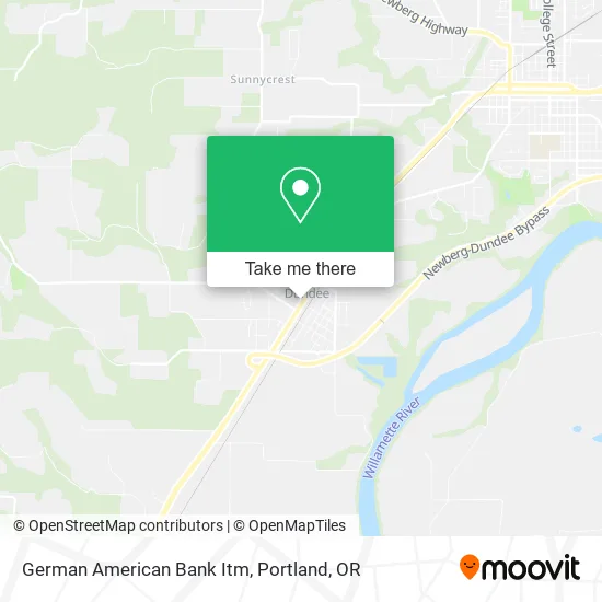 German American Bank Itm map
