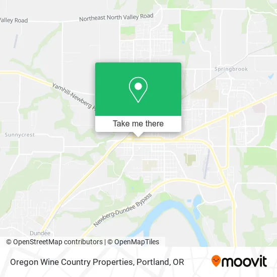 Oregon Wine Country Properties map