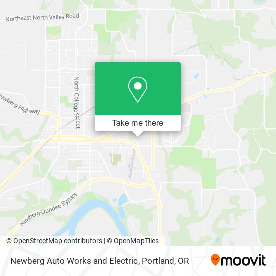 Mapa de Newberg Auto Works and Electric