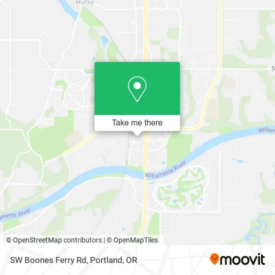 SW Boones Ferry Rd map