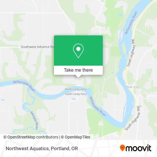 Northwest Aquatics map