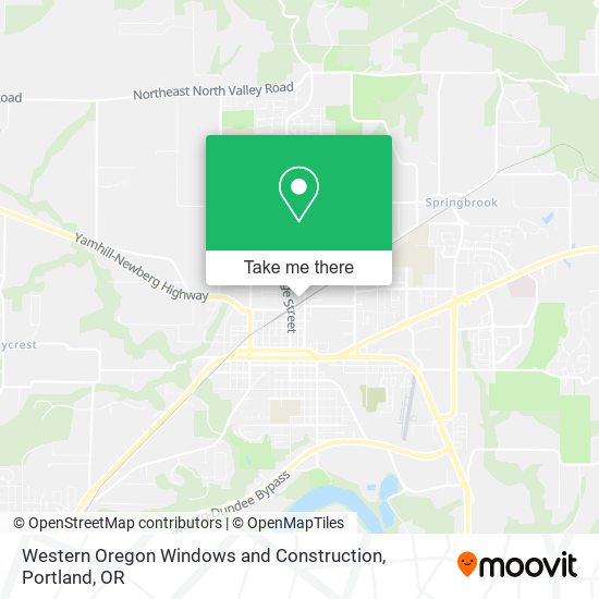 Western Oregon Windows and Construction map