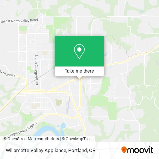 Mapa de Willamette Valley Appliance