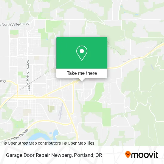 Mapa de Garage Door Repair Newberg