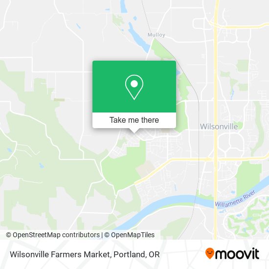 Wilsonville Farmers Market map