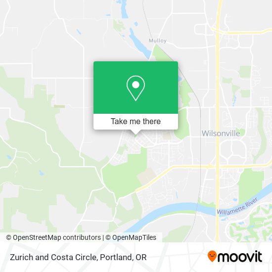Mapa de Zurich and Costa Circle