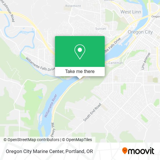 Oregon City Marine Center map