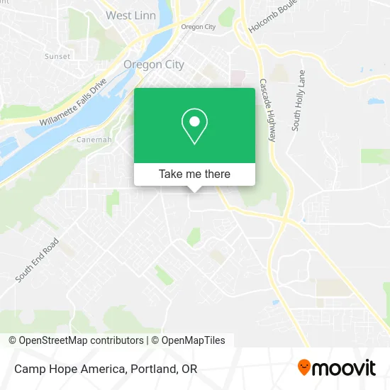 Camp Hope America map