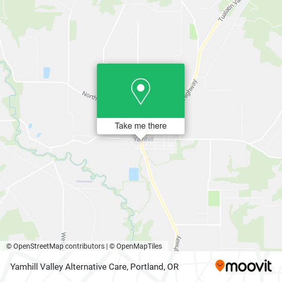Yamhill Valley Alternative Care map