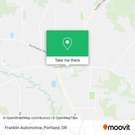 Franklin Automotive map