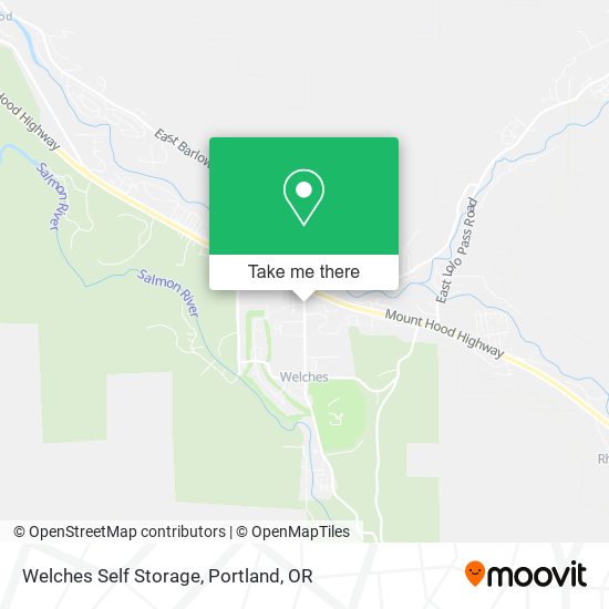 Mapa de Welches Self Storage