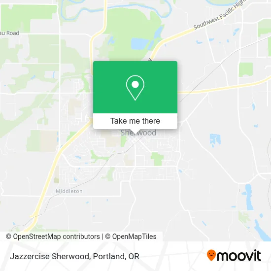 Jazzercise Sherwood map
