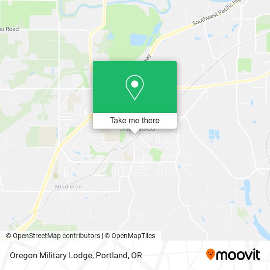 Oregon Military Lodge map