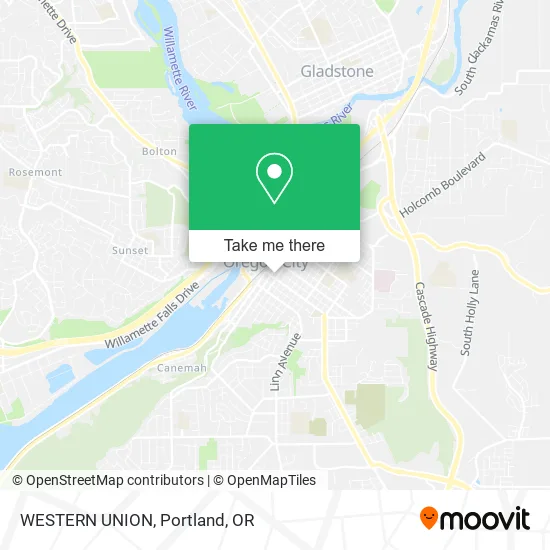 WESTERN UNION map
