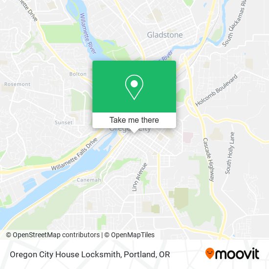 Oregon City House Locksmith map