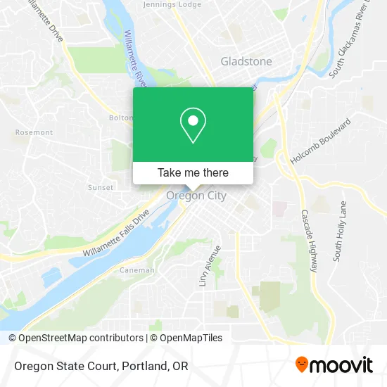 Oregon State Court map