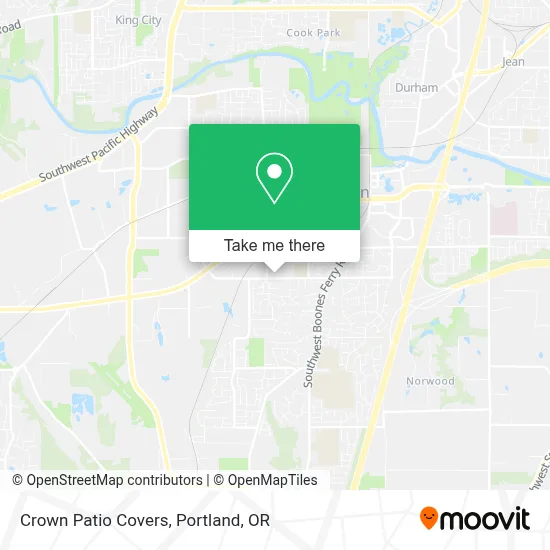 Crown Patio Covers map