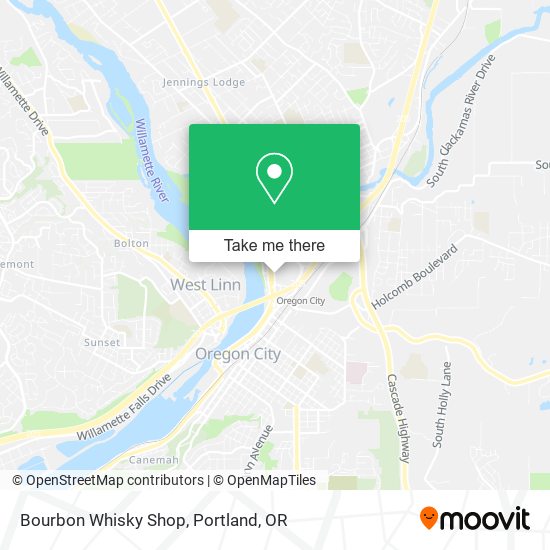 Mapa de Bourbon Whisky Shop