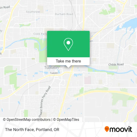 The North Face map