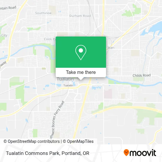 Tualatin Commons Park map