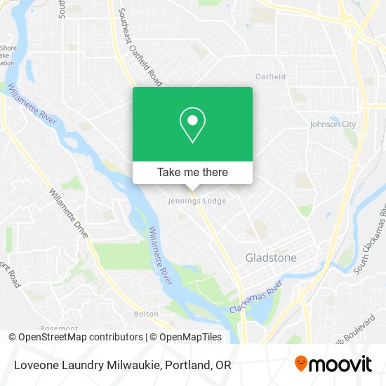 Loveone Laundry Milwaukie map