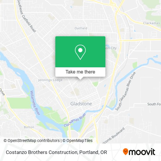Costanzo Brothers Construction map