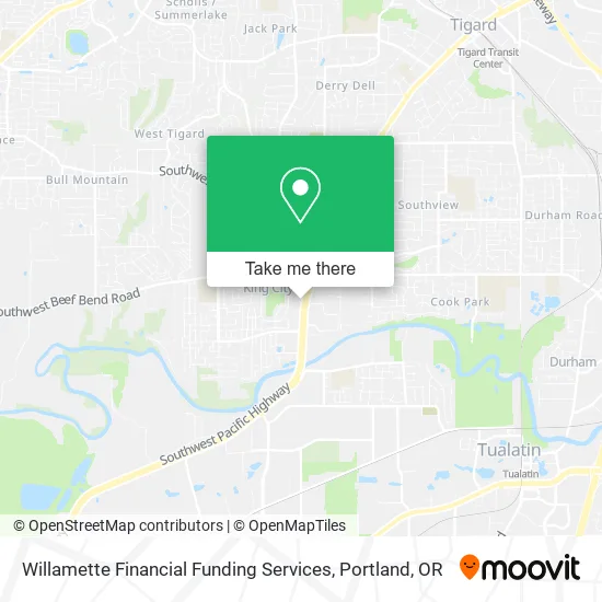 Willamette Financial Funding Services map