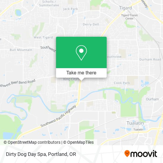 Dirty Dog Day Spa map