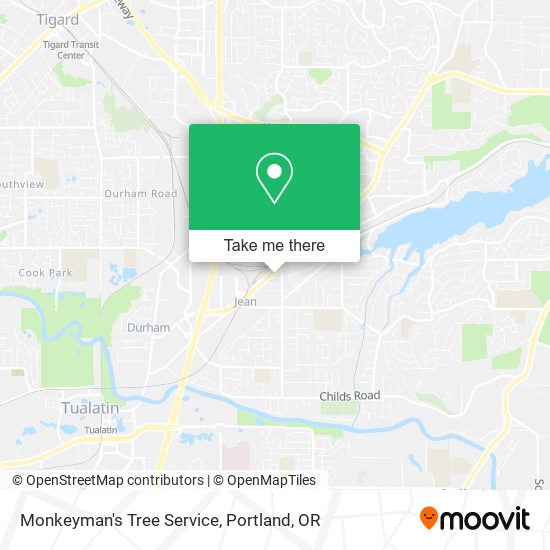 Monkeyman's Tree Service map
