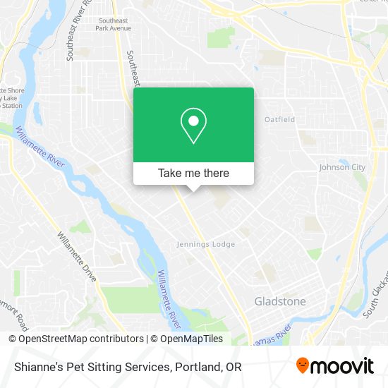 Shianne's Pet Sitting Services map