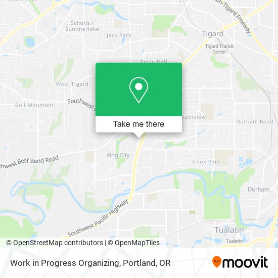 Work in Progress Organizing map