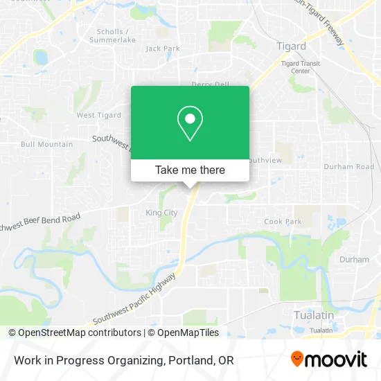 Work in Progress Organizing map
