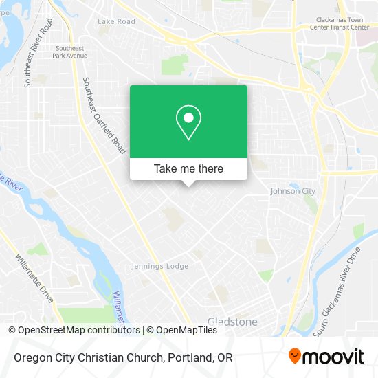 Mapa de Oregon City Christian Church