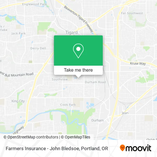 Farmers Insurance - John Bledsoe map