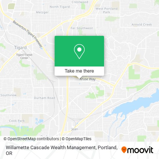 Willamette Cascade Wealth Management map
