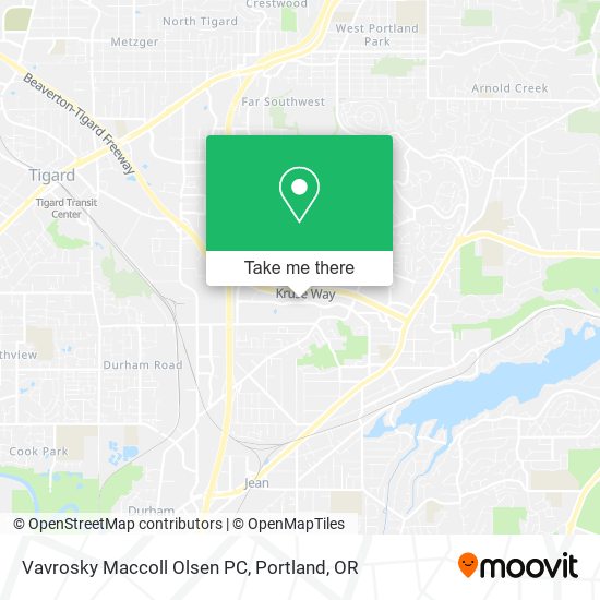 Mapa de Vavrosky Maccoll Olsen PC