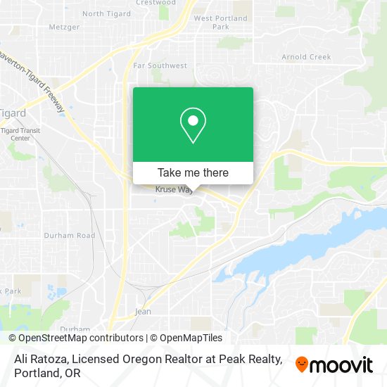 Mapa de Ali Ratoza, Licensed Oregon Realtor at Peak Realty