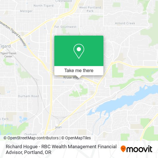 Mapa de Richard Hogue - RBC Wealth Management Financial Advisor