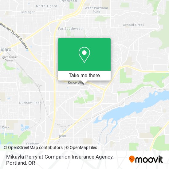 Mikayla Perry at Comparion Insurance Agency map