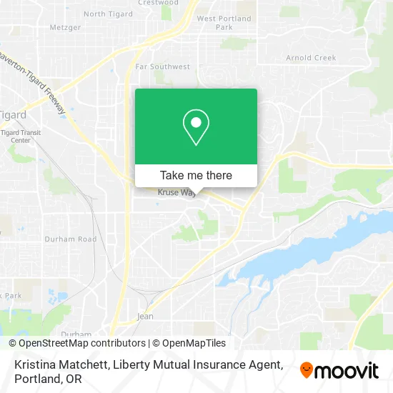 Kristina Matchett, Liberty Mutual Insurance Agent map