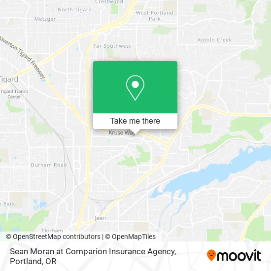 Sean Moran at Comparion Insurance Agency map