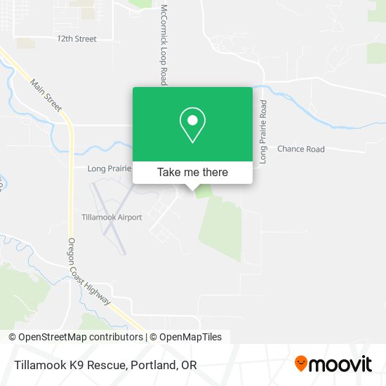 Tillamook K9 Rescue map