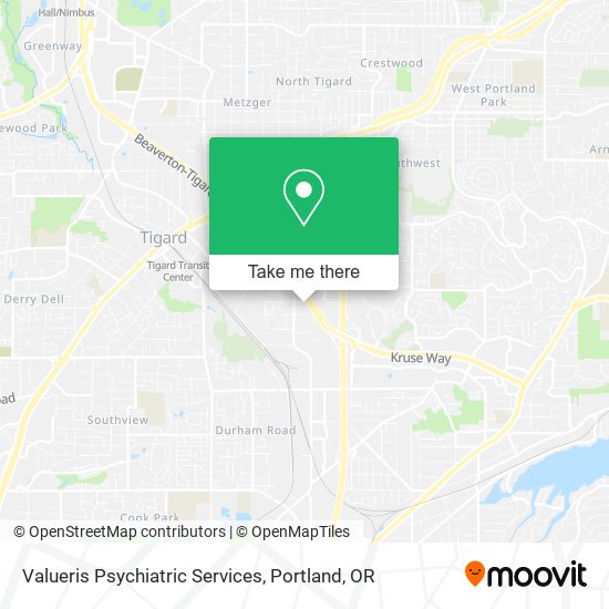 Valueris Psychiatric Services map