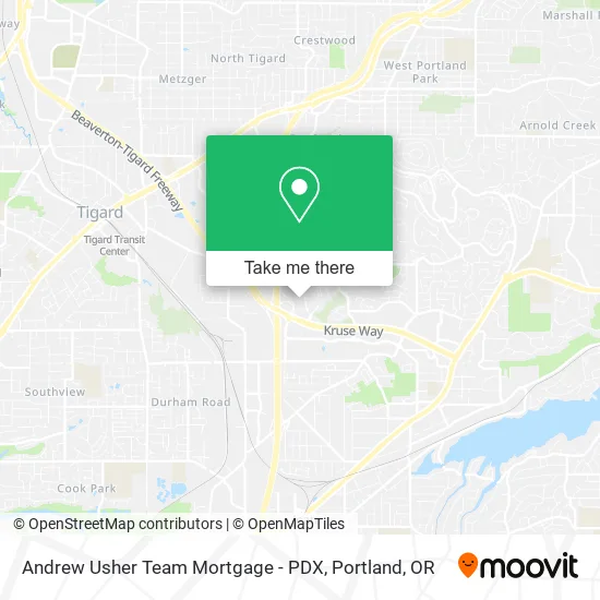 Mapa de Andrew Usher Team Mortgage - PDX