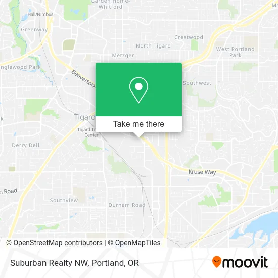 Suburban Realty NW map