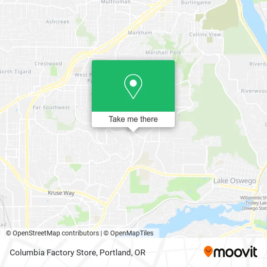 Columbia Factory Store map