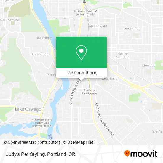 Judy's Pet Styling map